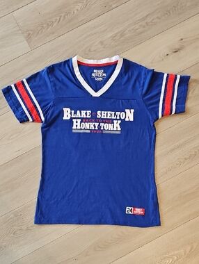 Blake Shelton Back to the Honky Tonk Tour Jersey Country Graphic T-Shirt, Lrg